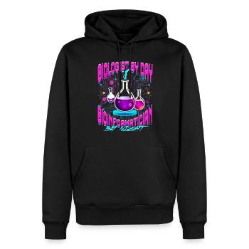 Bioinformatics Analyst Bioinformatican - Men’s Premium Organic Hoodie - black - Front - Nico (187cm)