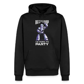 Ai Robotique Geek Tech Humour Robot - Sweat à capuche Premium bio Homme - noir - Devant - Nico (187cm)