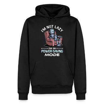 Ai Robotique Geek Tech Humour Robot - Sweat à capuche Premium bio Homme - noir - Devant - Nico (187cm)