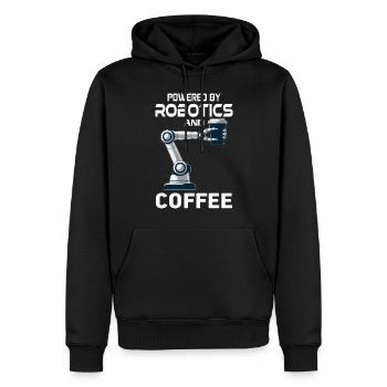 Ai Robotique Geek Tech Humour Robot - Sweat à capuche Premium bio Homme - noir - Devant - Nico (187cm)