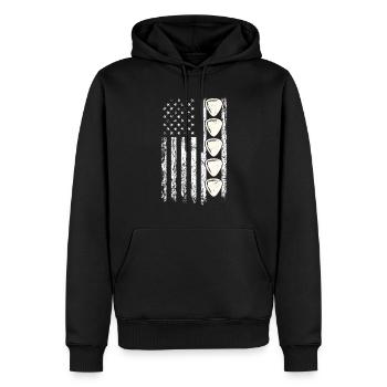 Mandoline, Weil Normale Gitarren Langweilig Sind - Männer Premium Bio Hoodie - Schwarz - Vorne - Nico (187cm)