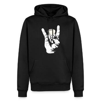 Mandoline, Weil Normale Gitarren Langweilig Sind - Männer Premium Bio Hoodie - Schwarz - Vorne - Nico (187cm)