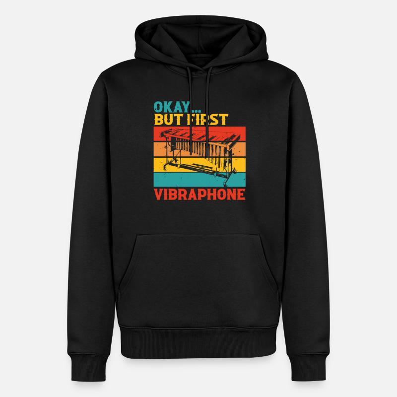 Vibraphone Marimba - Sweat à capuche Premium bio Homme - noir