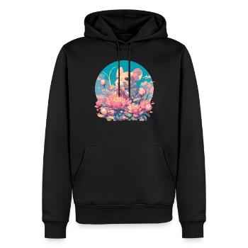 Mäuse Maus - Männer Premium Bio Hoodie - Schwarz - Vorne - Nico (187cm)