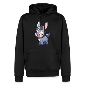 Maultiere Maultier - Männer Premium Bio Hoodie - Schwarz - Vorne - Nico (187cm)