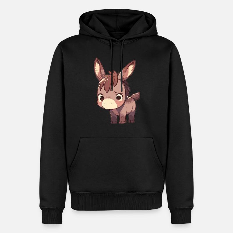 Maultiere Maultier - Männer Premium Bio Hoodie - Schwarz