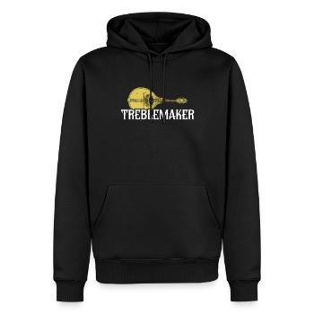 Aiguiseur, Mandoline - Sweat à capuche Premium bio Homme - noir - Devant - Nico (187cm)