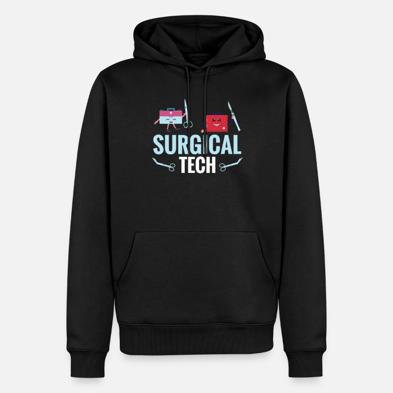 Technique chirurgicale : j’apporte beaucoup - Sweat à capuche Premium bio Homme - noir