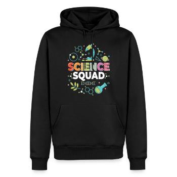 Science Squad Scientifique de laboratoire scientifique drôle - Sweat à capuche Premium bio Homme - noir - Devant - Nico (187cm)
