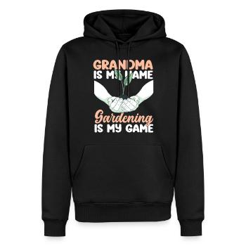 Plant Lover Gardening Grandma - Männer Premium Bio Hoodie - Schwarz - Vorne - Nico (187cm)