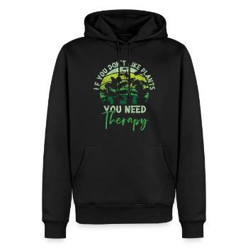Jardinage amateur de plantes si vous ne le faites pas - Sweat à capuche Premium bio Homme - noir - Devant - Nico (187cm)