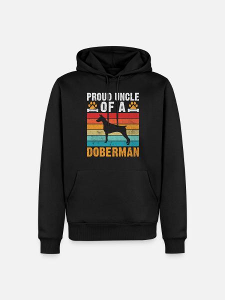 Cadeaux Doberman - Sweat à capuche Premium bio Homme - noir