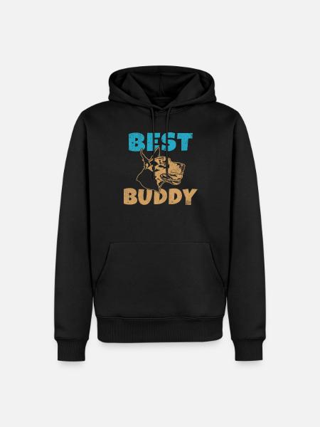 Doberman Gifts - Männer Premium Bio Hoodie - Schwarz