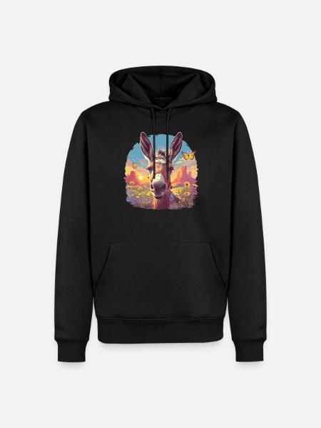 Donkey Esel - Men’s Premium Organic Hoodie - black