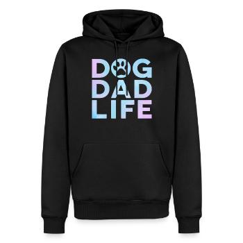 Dog Dad Gifts for Men - Männer Premium Bio Hoodie - Schwarz - Vorne - Nico (187cm)