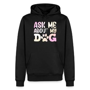 Dog Dad Gifts for Men - Männer Premium Bio Hoodie - Schwarz - Vorne - Nico (187cm)