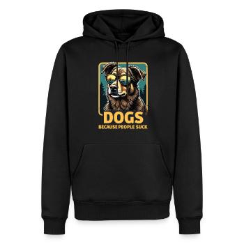 Lustiges Hunde Hundehalter Hundeliebhaber Hund - Männer Premium Bio Hoodie - Schwarz - Vorne - Nico (187cm)