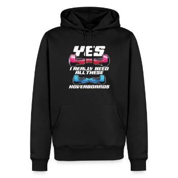 Ouais, j’ai vraiment besoin de tous ces hoverboards - Sweat à capuche Premium bio Homme - noir - Devant - Nico (187cm)