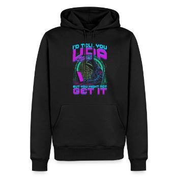 Blague UDP sur l’informaticien, mais vous ne l’obtiendrez peut-être pas - Sweat à capuche Premium bio Homme - noir - Devant - Nico (187cm)