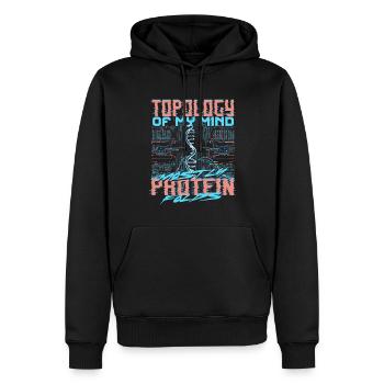 Bioinformatics Analyst Topology Of My Mind - Men’s Premium Organic Hoodie - black - Front - Nico (187cm)