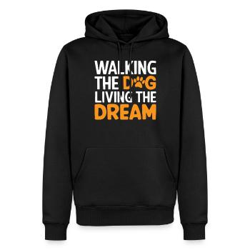 Dog Dad Gifts for Men - Männer Premium Bio Hoodie - Schwarz - Vorne - Nico (187cm)