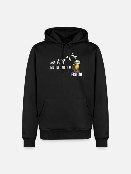 Friday Weekend Beer Lovers Sarcastic - Men’s Premium Organic Hoodie - black