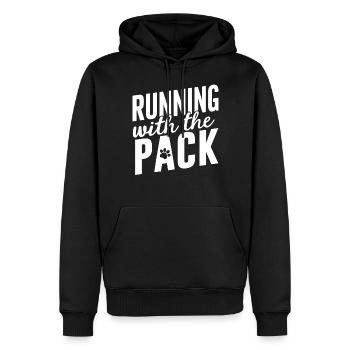 Dog Dad Gifts for Men - Männer Premium Bio Hoodie - Schwarz - Vorne - Nico (187cm)