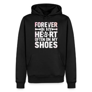 Dog Dad Gifts for Men - Männer Premium Bio Hoodie - Schwarz - Vorne - Nico (187cm)