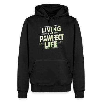 Dog Dad Gifts for Men - Männer Premium Bio Hoodie - Schwarz - Vorne - Nico (187cm)
