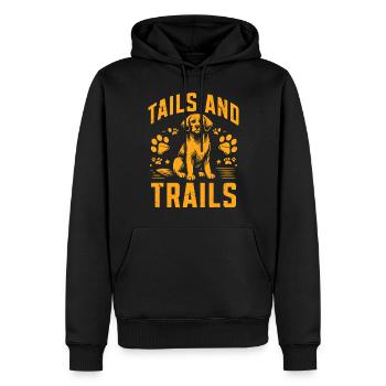Dog Dad Gifts for Men - Männer Premium Bio Hoodie - Schwarz - Vorne - Nico (187cm)
