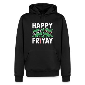 Friyay Happy Friday Fri Yay Enseignant - Sweat à capuche Premium bio Homme - noir - Devant - Nico (187cm)