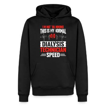 Funny Dialysis Technician Kidney Nephrology - Men’s Premium Organic Hoodie - black - Front - Nico (187cm)