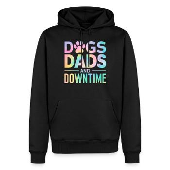 Dog Dad Gifts for Men - Männer Premium Bio Hoodie - Schwarz - Vorne - Nico (187cm)