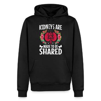Urine Good Hands Dialysis Tech Funny Nephrology - Men’s Premium Organic Hoodie - black - Front - Nico (187cm)