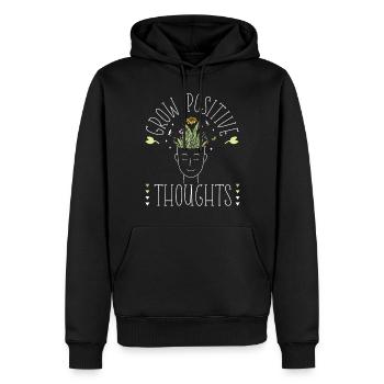 Plant Lover Gardening Grow - Männer Premium Bio Hoodie - Schwarz - Vorne - Nico (187cm)
