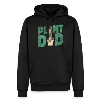 Amoureux des plantes Jardinage Plante Papa - Sweat à capuche Premium bio Homme - noir - Devant - Nico (187cm)