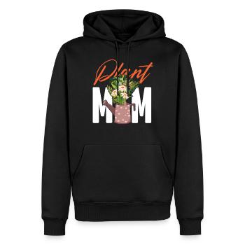 Amoureux des plantes Jardinage Plante Maman - Sweat à capuche Premium bio Homme - noir - Devant - Nico (187cm)