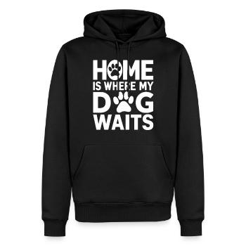 Dog Dad Gifts for Men - Männer Premium Bio Hoodie - Schwarz - Vorne - Nico (187cm)