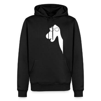 Funny Dinosaur with Sunglasses T-Rex Dino Funny - Männer Premium Bio Hoodie - Schwarz - Vorne - Nico (187cm)