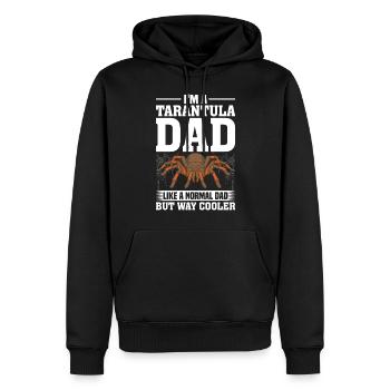 Tarantel Papa Lustig Behaarte Spinne Spinnentier Papa - Männer Premium Bio Hoodie - Schwarz - Vorne - Nico (187cm)