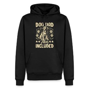 Dog Dad Gifts for Men - Männer Premium Bio Hoodie - Schwarz - Vorne - Nico (187cm)