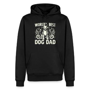 Dog Dad Gifts for Men - Männer Premium Bio Hoodie - Schwarz - Vorne - Nico (187cm)