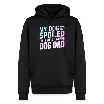 Dog Dad Gifts for Men - Männer Premium Bio Hoodie - Schwarz - Vorne - Nico (187cm)