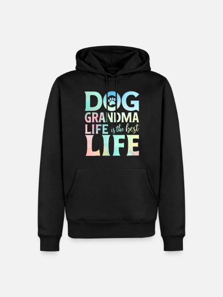 Dog Grandma Gifts - Men’s Premium Organic Hoodie - black