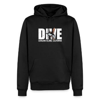 Catalina Island California Dive - Männer Premium Bio Hoodie - Schwarz - Vorne - Nico (187cm)