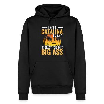Ich Hoffe, Catalina Island Ist Bereit Für Diesen - Männer Premium Bio Hoodie - Schwarz - Vorne - Nico (187cm)