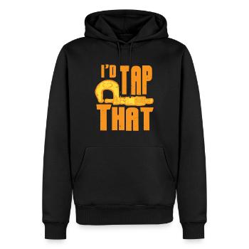 Cutting Machine Operator Father Husband - Men’s Premium Organic Hoodie - black - Front - Nico (187cm)