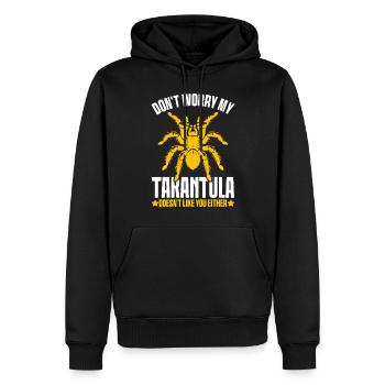 Tarantel Spinnentier Haarige Spinnen Exotisch Lustig - Männer Premium Bio Hoodie - Schwarz - Vorne - Nico (187cm)