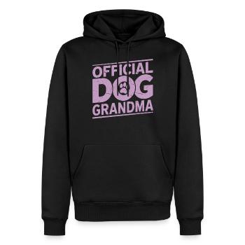 Cadeaux de grand-mère pour chien - Sweat à capuche Premium bio Homme - noir - Devant - Nico (187cm)