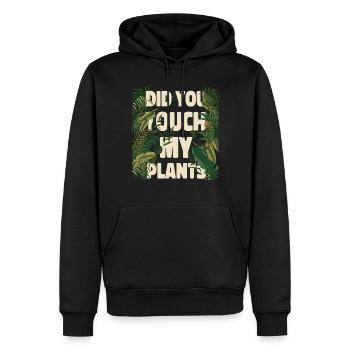 Plant Lover Gardening Did You - Men’s Premium Organic Hoodie - black - Front - Nico (187cm)